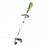 Decespugliatore elettrico GREENWORKS GST1246 1200 Watt testina a 2 fili batti e vai, disco a 3 denti