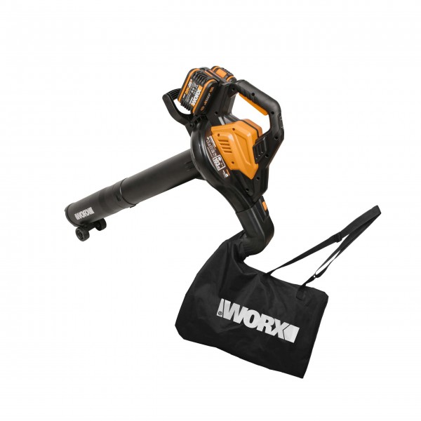 Soffiatore e aspirafoglie a batteria al litio WORX WG583E 40Volt  (alimentato da 2 batterie 20V +